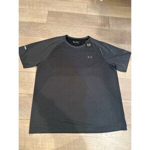 Under Armour Mens 3XL HeatGear Seamless Fitted Run T-Shirt In Black